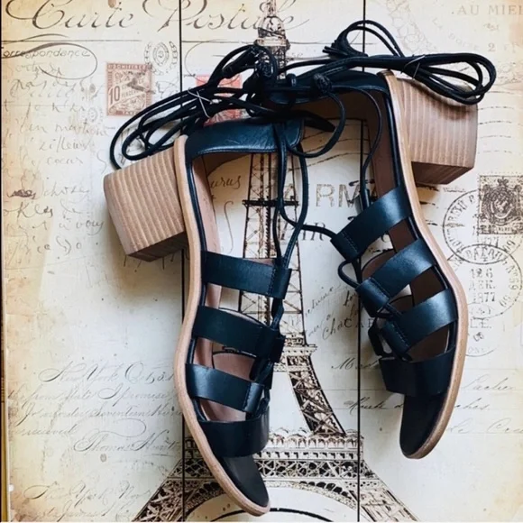 Madewell Daniela Block Heel Lace Up Sandals - Picture 5 of 13